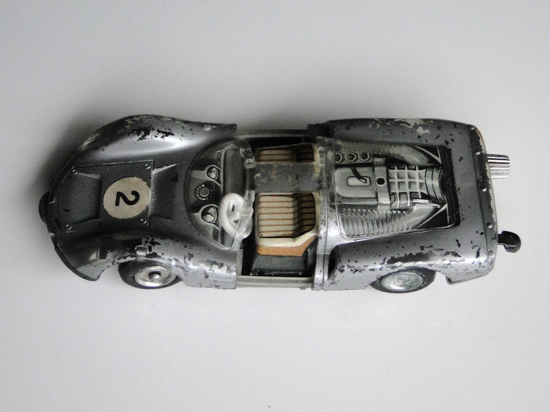 Vintage SCHUCO Porsche Carrera Micro Racer 1044 (Defekt) in