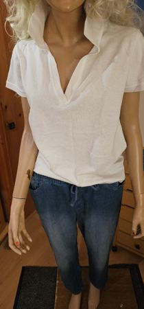 Bonprix Jeans, Gr. 42, dunkelblau, neuwertig, Top