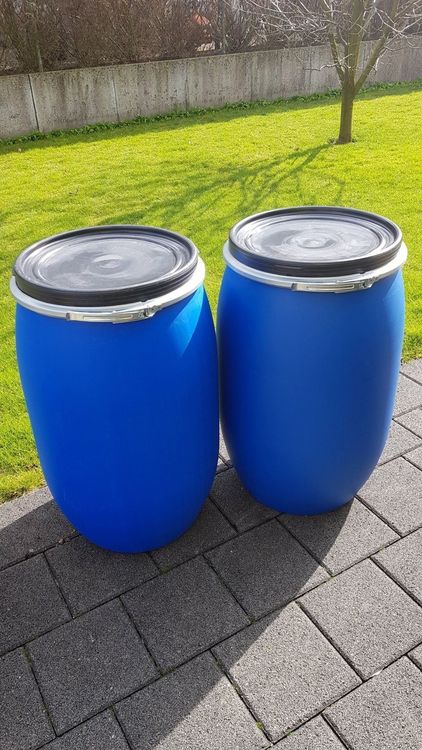 Blaues Fass 120 L