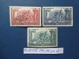 FL 1939 Nr. 144-146 gestempelt