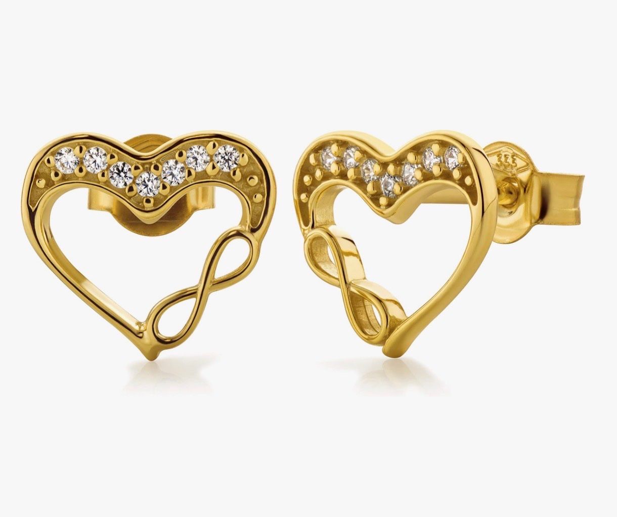 Orecchini pendenti & Orecchini a lobo: Herz-Ohrstecker Aus 333k – Nuovo e nell'imballaggio originale da Hemmental venduto da BlingBling1