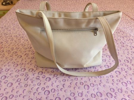 Minimalistischer Vintage Handtasche Beige | 30+ Jahre alt