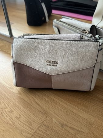Guess Handtasche, beige/braun