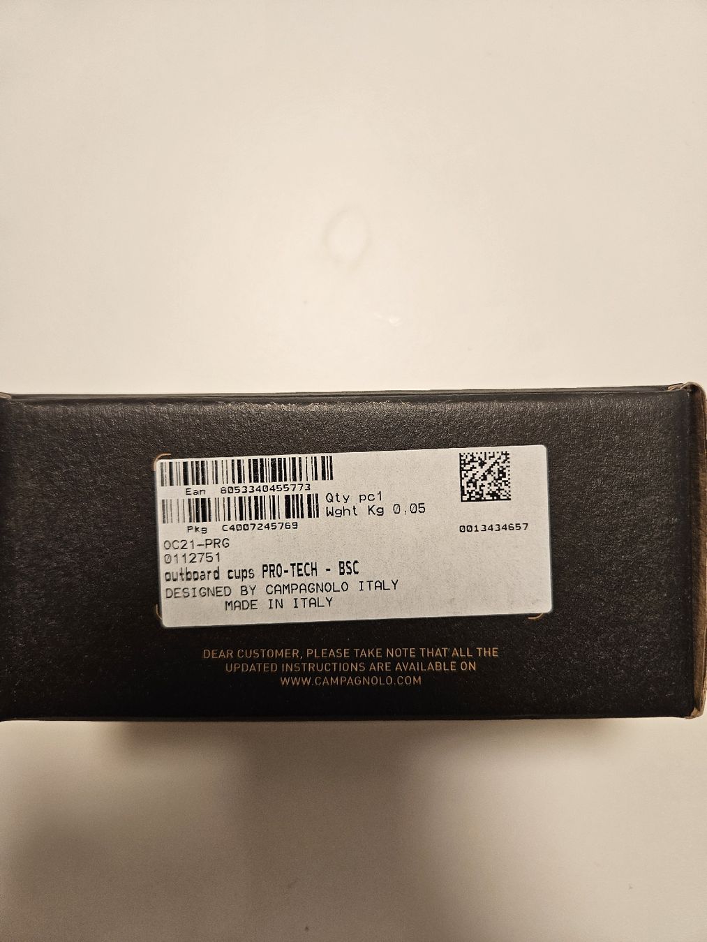 Campagnolo Pezzi di ricambio: Bottom bracket BSA ENG Campagnolo pro tech – Nuovo e nell'imballaggio originale da Zürich venduto da pet_5f6v 1