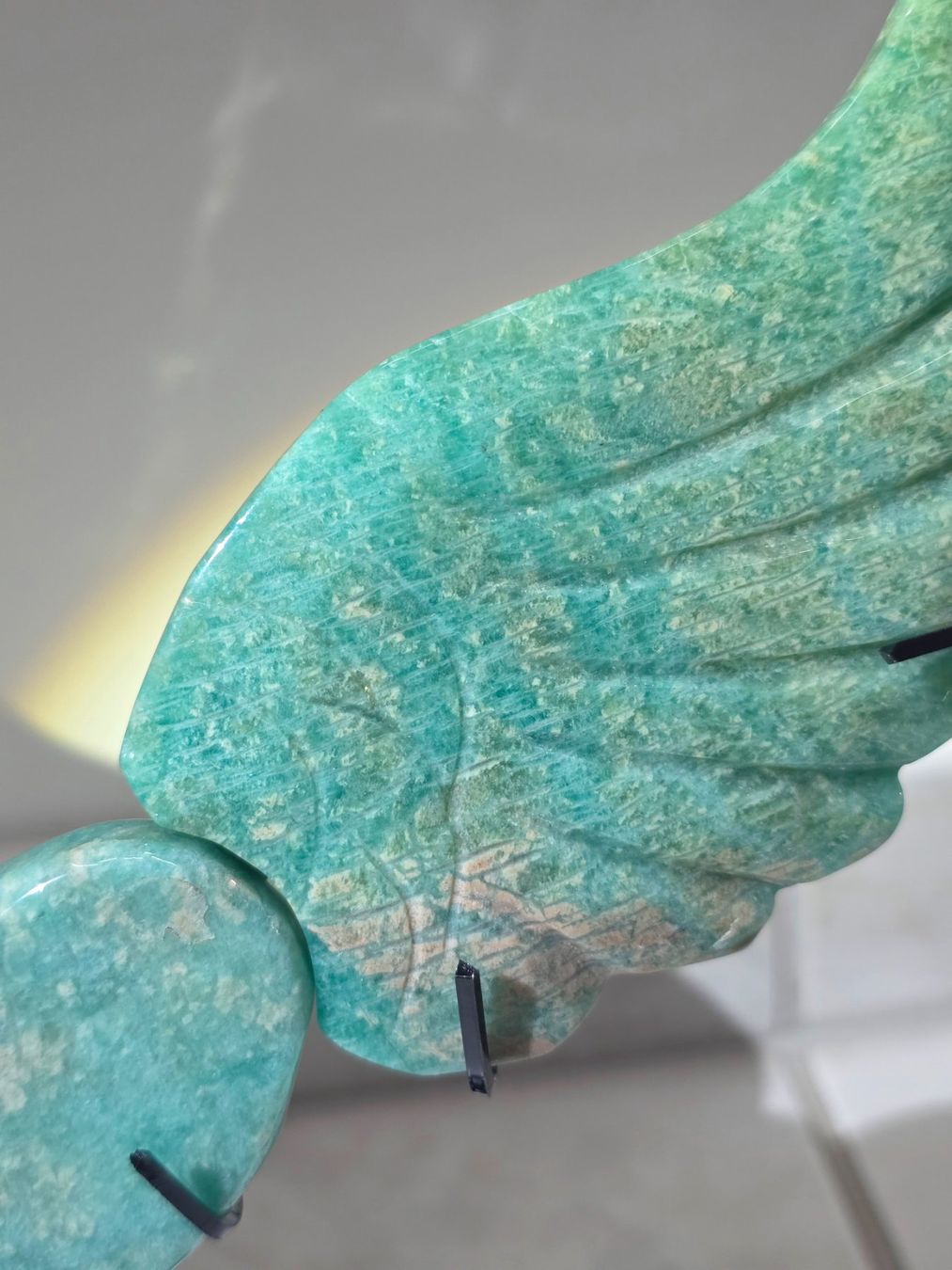 Minerali & Pietre curative: Amazonit Herz mit Flügel – Nuovo e nell'imballaggio originale da Matzingen venduto da Shay_Crystalz 2