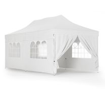 Faltpavillon DINA 6 x 3 m weiss inkl. 4 Seitenwände