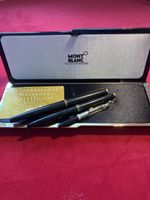 Montblanc Füller Set, Kolbenfüller, Kugelschreiber, Vintage