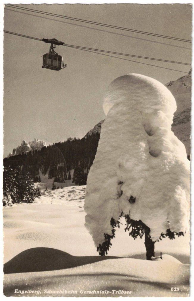 Cartoline postali: Engelberg - Luftseilbahn Gerschnialp--Trübsee – Usato da Binningen venduto da Mountainrider