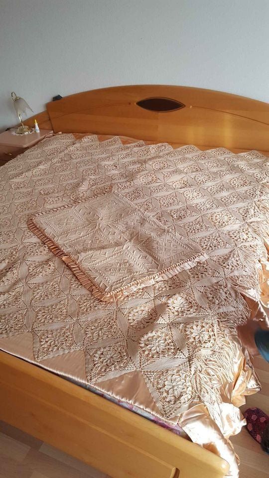 Coperte: Bettüberwurf Handarbeit – Nuovo (secondo la descrizione) da Rheinfelden venduto da zilif01