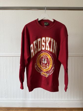 Sweatshirt Home Team Redskins rot Grösse L Vintage Zustand