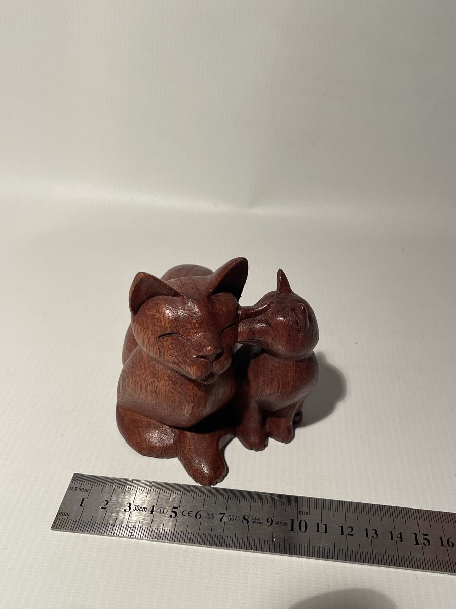 Figuren: Statues- pack 2 chats sculptés à la main  – Neu (gemäss Beschreibung) aus Renens VD von sas_6vhd 8