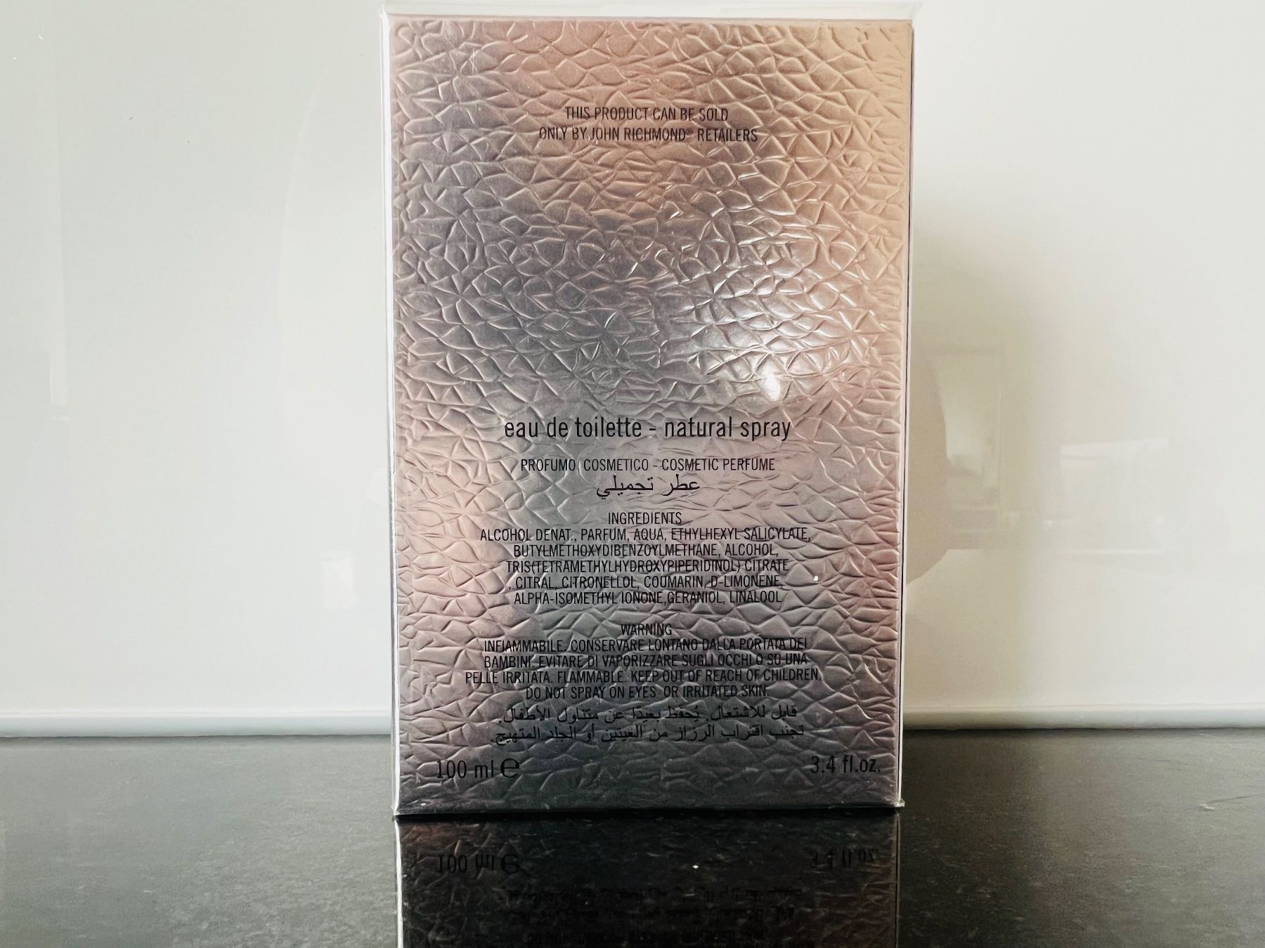 Profumi & Eau de Toilette: John Richmond Black Metall 1 Stk. – Nuovo e nell'imballaggio originale da Emmen venduto da IMV-Liquidationen 2