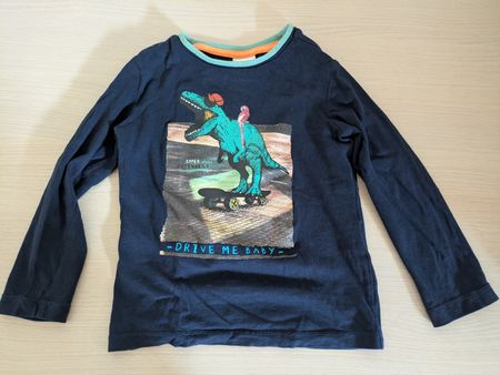 Langarmshirt mit T-Rex & Ara-Papagei von S.Oliver, Gr. 104