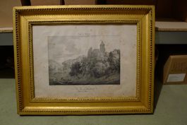 Kupferstich Vue de Lassaratz 1820