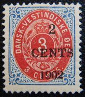 Dänisch Westindien Kat. 23 * 1902