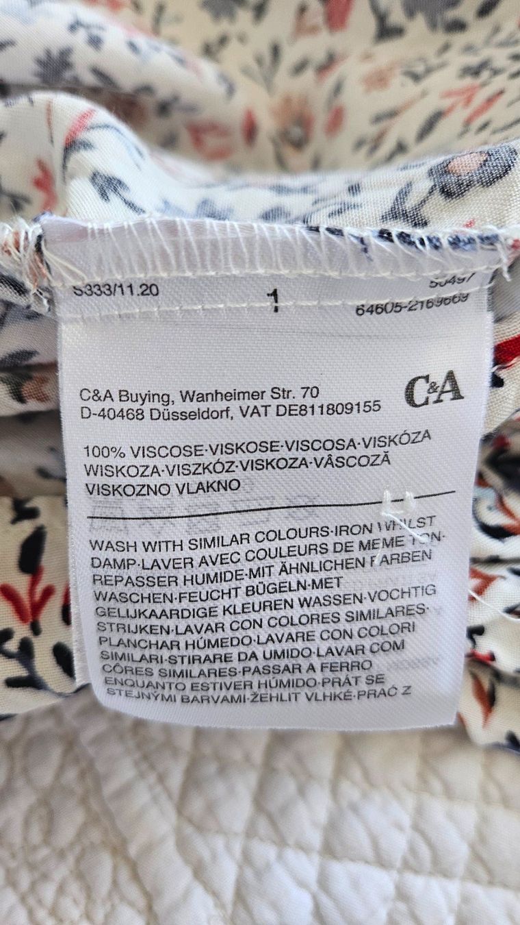C&A Camicette: Hübsche Bluse mit Blumenmuster, Gr. 36, Top Zustand! – Usato da Gossau ZH venduto da fashiontwo 6