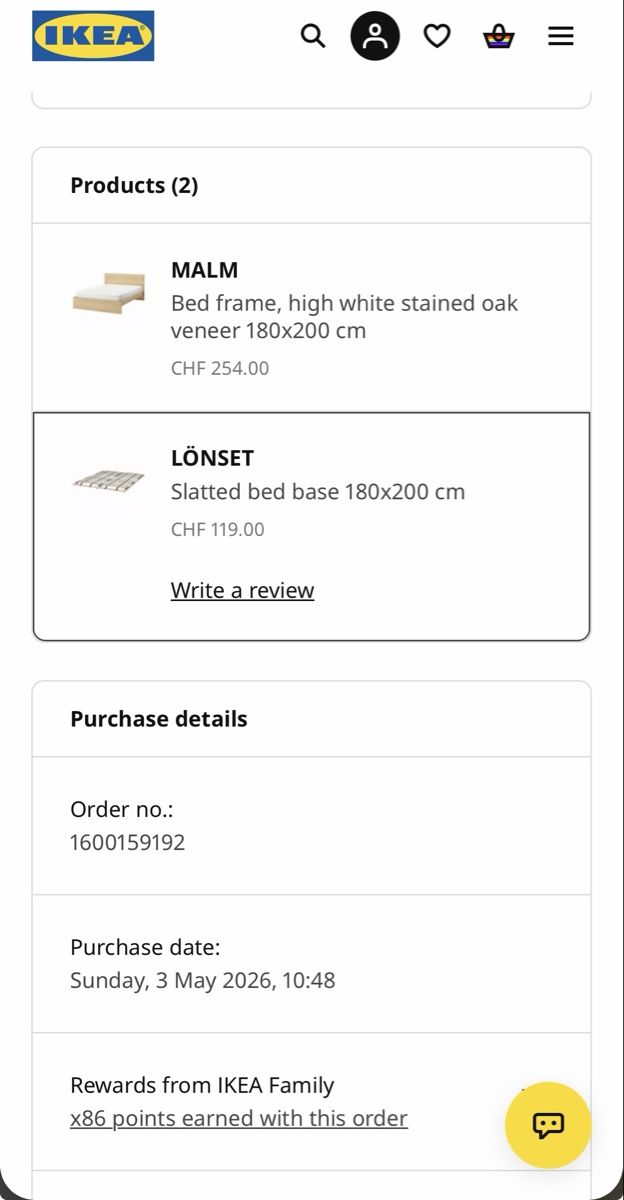 Letti: IKEA MALM bed and slates  – Nuovo (secondo la descrizione) da Lufingen venduto da cas_f5qg 1