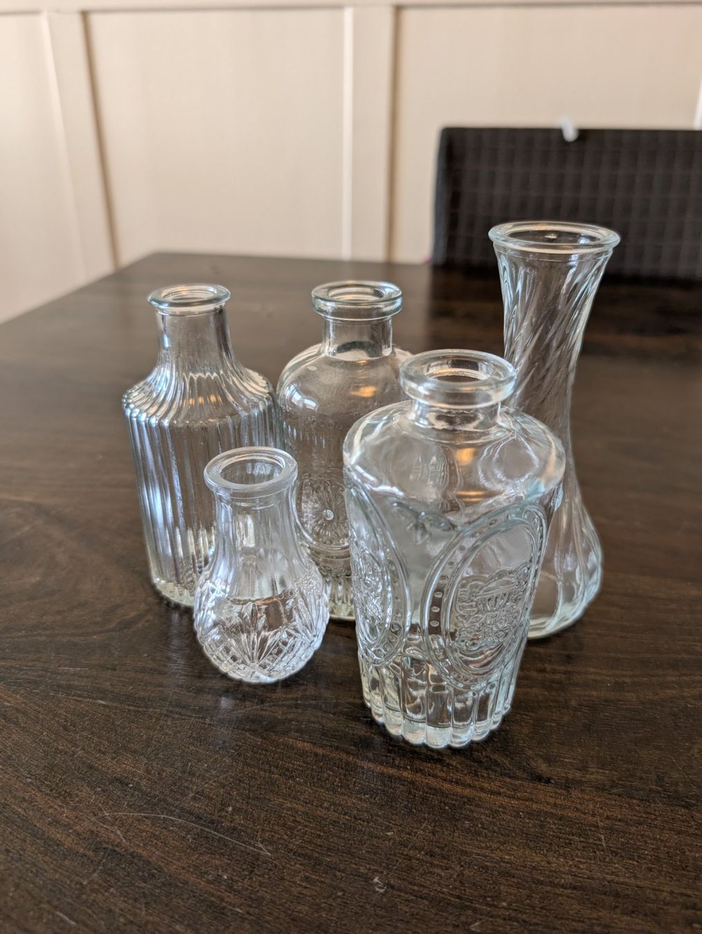 Vasen & Gefässe: Deko Vasen Glas Vintage Style, 5er Set – Neu (gemäss Beschreibung) aus Sursee von Sen.Lu 1