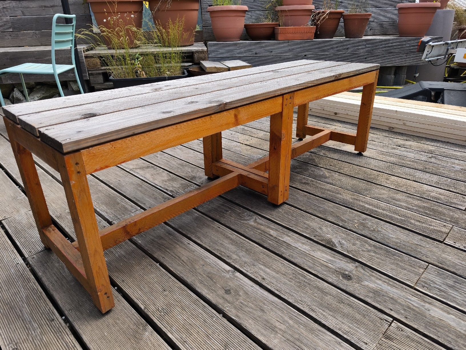 Panchine: schoene Gartensitzbank handgefertigt 160 cm – Usato da Göschenen venduto da kai_9ppg