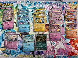 22 Prismatic Evolution Eevee Typ cards Foil Rare english