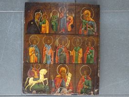 Seltene Ikone Russland / div. Heilige 18 Jh.
