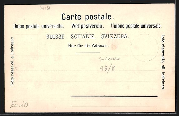 Cartoline postali: Meiringen, Strassenpartie mit Holzhäuse – Usato da Berlin venduto da bartko-reher 1