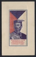 Seiden-AK Prag, Sokol 1938, Portrait Dr.