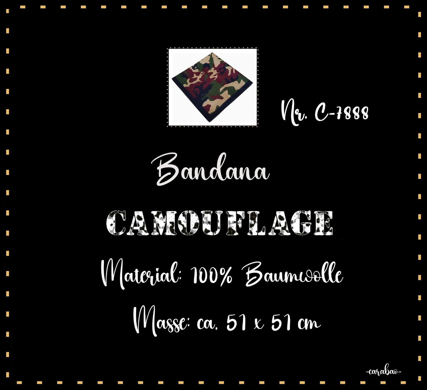 Foulard & Sciarpe: Bandana / Camouflage / Nr. C-7888 – Nuovo (secondo la descrizione) da Winterthur venduto da -carabao- 5