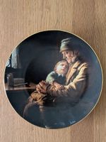 Sammelteller Albert Anker "Grossvater mit Kind" 1992