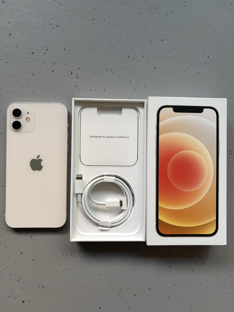 Apple Telefoni cellulari / Smartphones: iPhone 12 weiss 64 GB mit Originalverpackung und Hülle – Usato da Winterthur venduto da Tangata 1