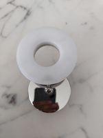 Wandlampe rund Chrom weiss neuwertig