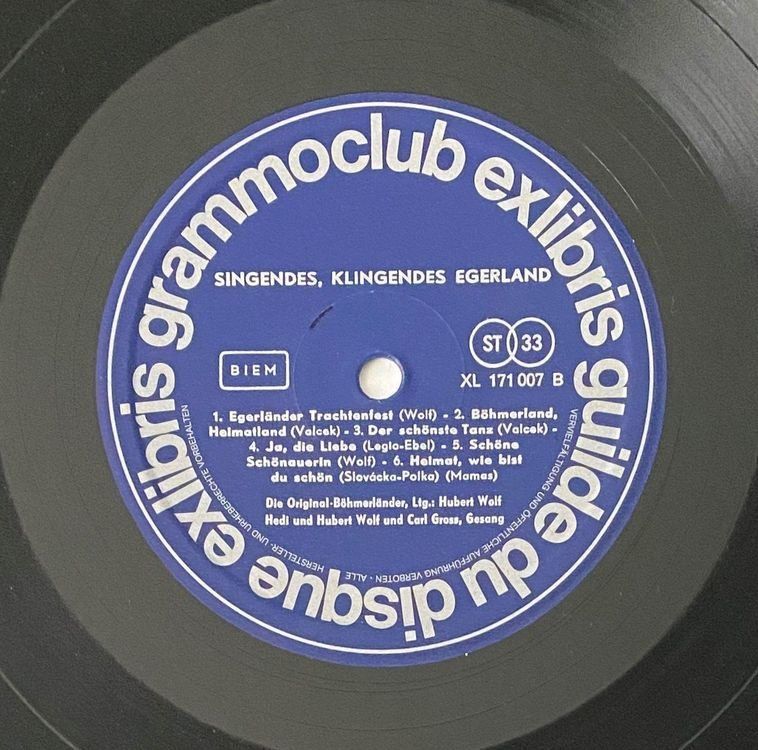 Dischi in vinile: Die Original Böhmerländer, Hubert Wolf – Usato da Flums venduto da Empe1 3