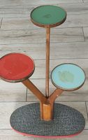 Retro Blumenständer 70er Jahre / Holz Deko-Objekt