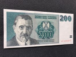 ***RAR! Belgrad 1999 - YU - 200 Novih Dinara UNC - Pick 152a