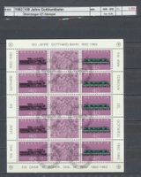 1982 "100 Jahre Gotthardbahn", Kleinbogen, ET - Stempel