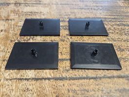 lego 4025 lot de 4 pièces Black Train Bogie Plate