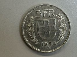 5 Fr. Silber Schweiz 1952
