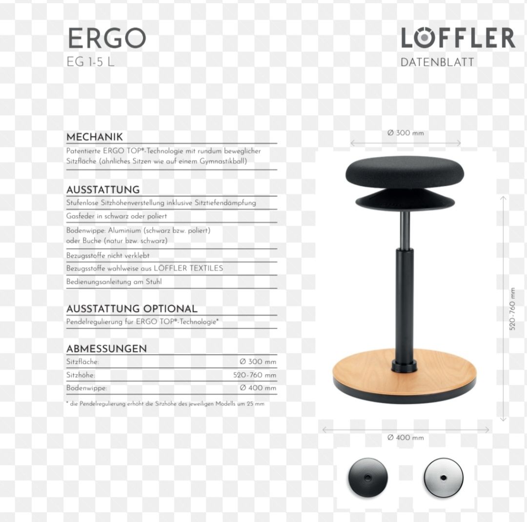 Tabourets: Löffler Ergo Hocker  – D'occasion à Burgdorf par Handera 1