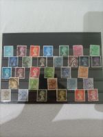 30 Briefmarken der Britischen königin (Machin-Serie)
