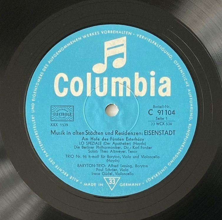 Schallplatten: Eisenstadt, Joseph Haydn, Gregor Joseph Werner – Gebraucht aus Flums von Empe1 2