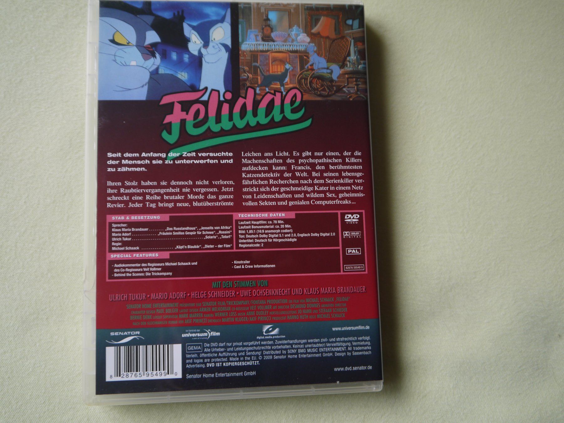 Alle DVDs: FELIDAE(1994) – Gebraucht aus Hagendorn von Blaf 1