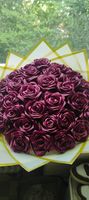Rosenstrauß Bordeaux/Lila  30 Stück