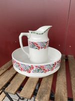 Antikes Waschschüssel Set, Krug mit Schüssel, Keramik
