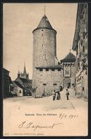 AK Romont, Tour du Chateau, 1901