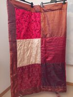 Neue 3Suisses Tagesdecke Patchwork rot gold glänzend 139x180