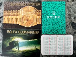 ROLEX Submariner -Full Set of Original Booklets,Spanish,1991