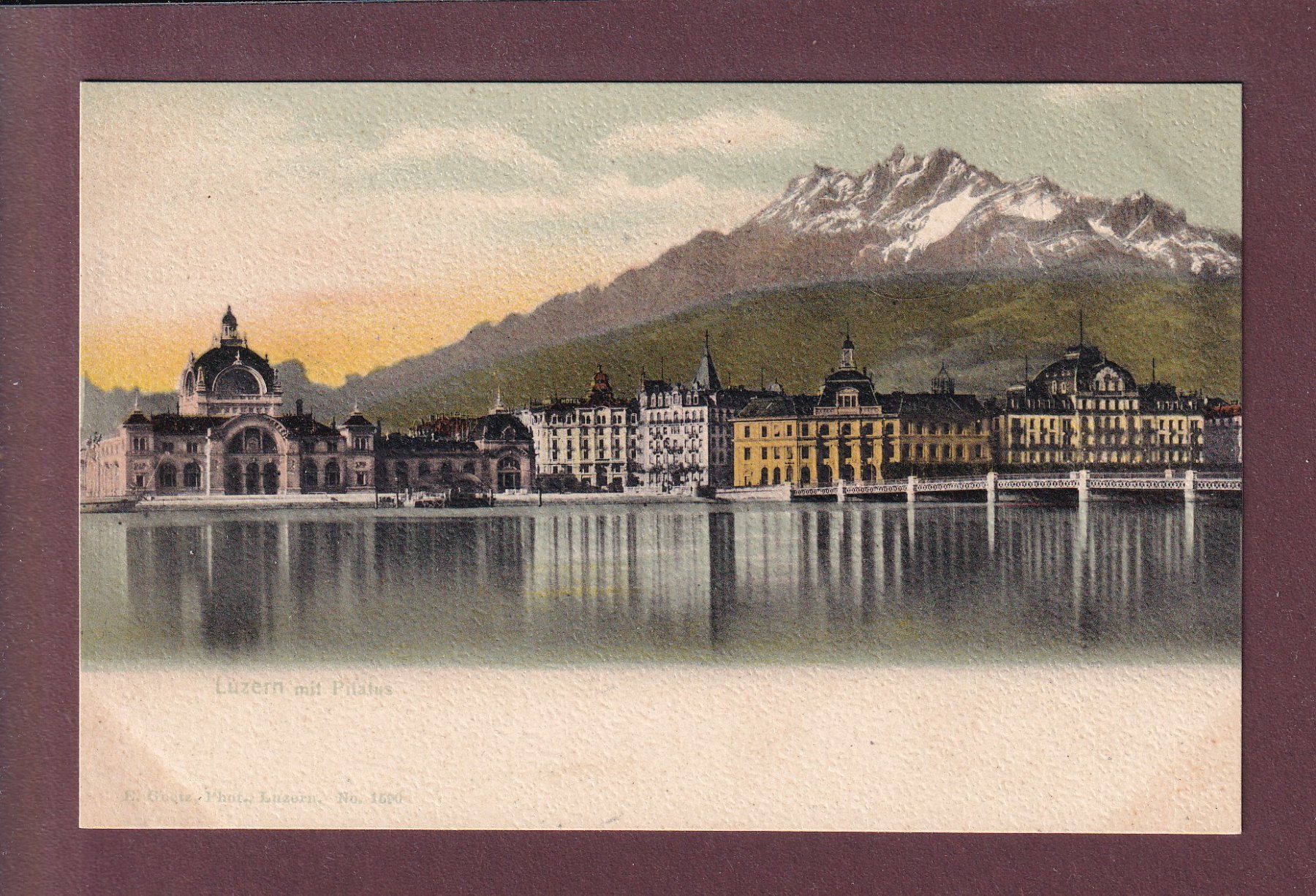 Cartes postales: LUZERN - Bahnhof - Pilatus – D'occasion à Pully par nicecards