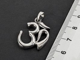 Om Anhänger aus Silber 925 3,0cm - 5 Gramm