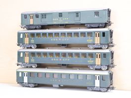 HAG SBB 4 x Personenwagen H0 - Set