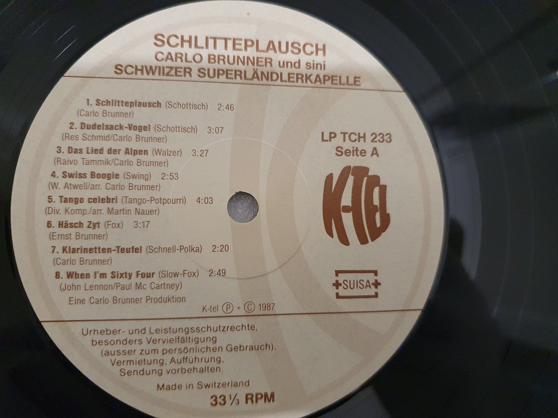 Dischi in vinile: Carlo Brunner – Irr + Eifach Eimalig! – Usato da Uster venduto da Vinyl-Leidenschaft 3